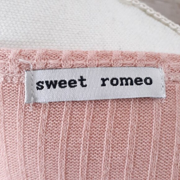 Sweet Romeo Babydoll Top M Blush Pink 749 - Picture 4 of 6
